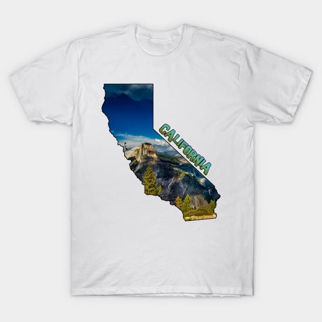 California (Yosemite National Park Half Dome) T-Shirt by gorff